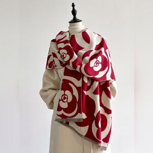 Red Black Tan or Pink Modern Scarf